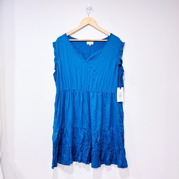 IVY Wide teal dress - Picture 1 of 7
